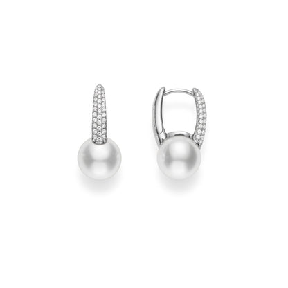 Carave Paris Pearl Huggie Drop Earrings