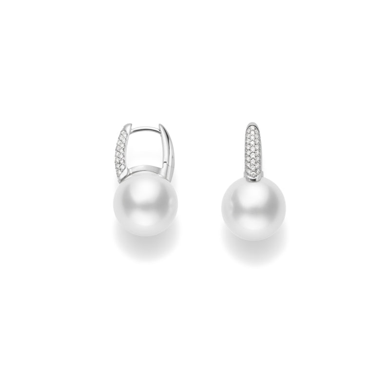Carave Paris Pearl Huggie Drop Earrings