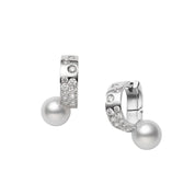 Carave Paris Pearl Huggie Hoop Earrings