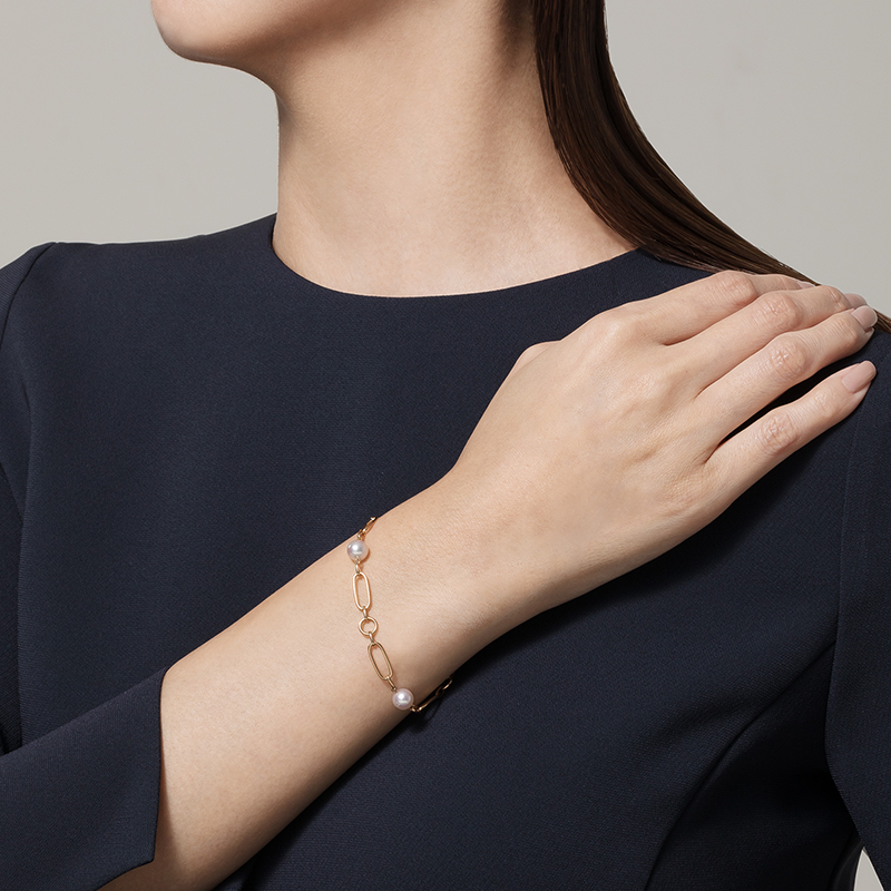 Carave Paris Pearl Link Chain Bracelet