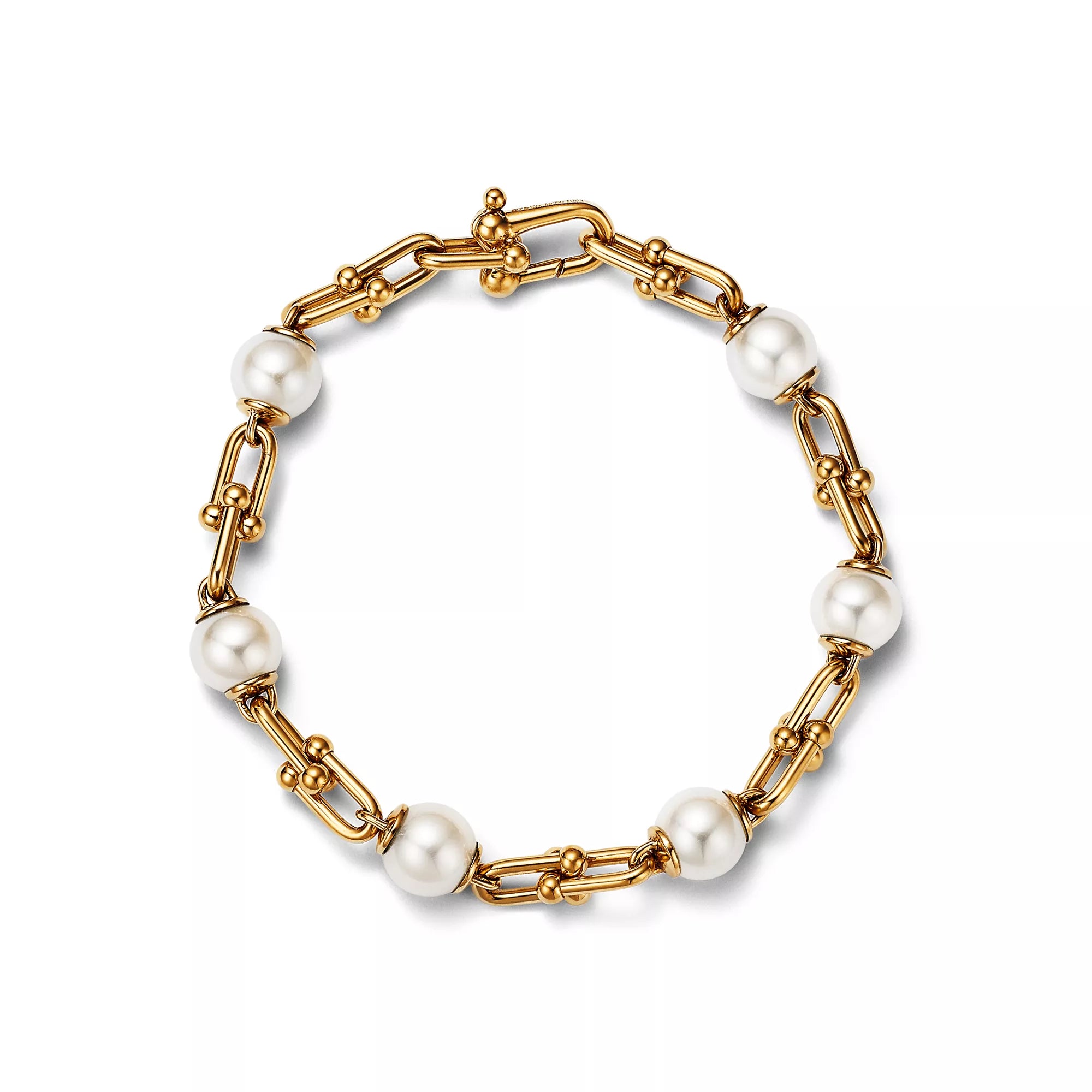 Carave Paris Pearl Link Gold Bracelet