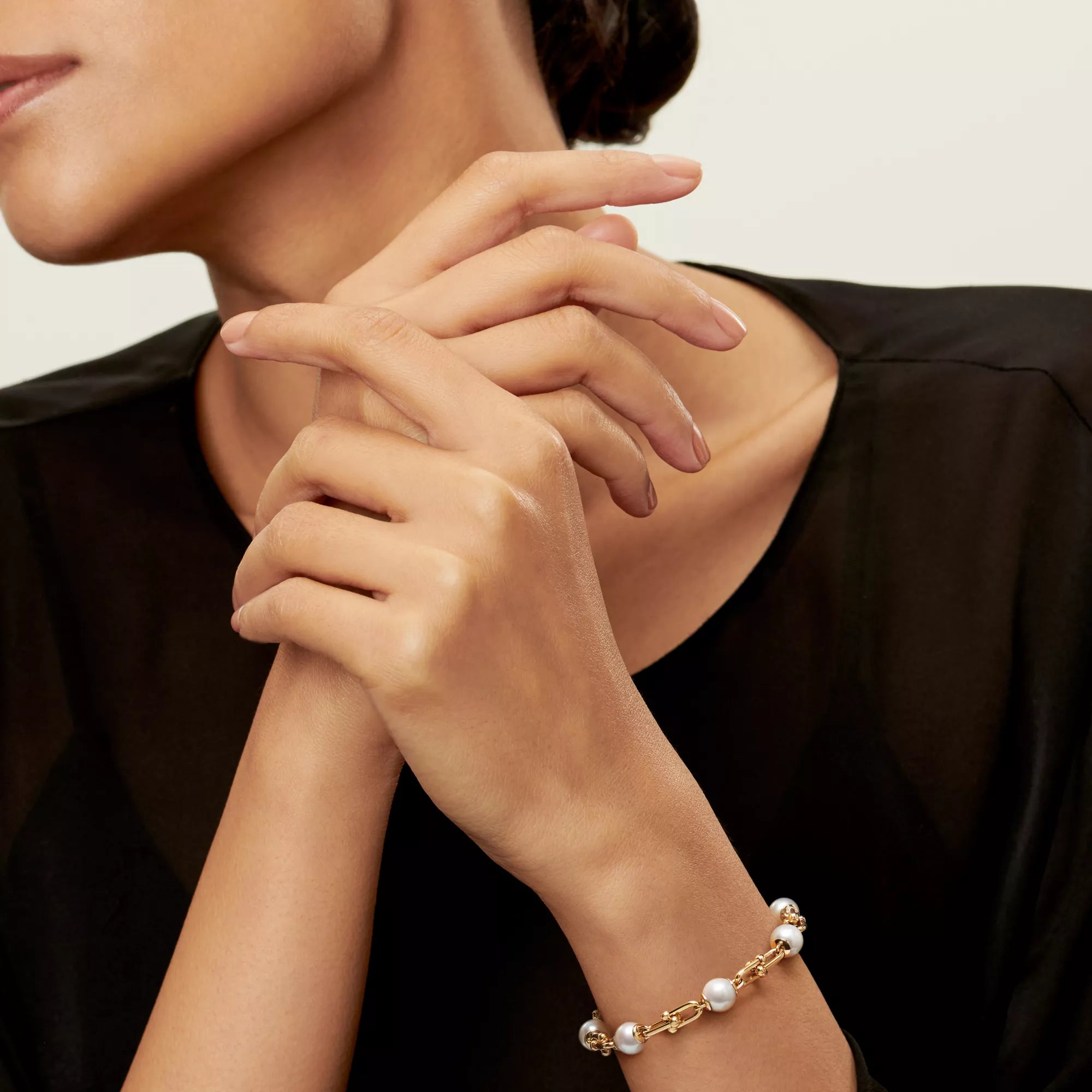 Carave Paris Pearl Link Gold Bracelet