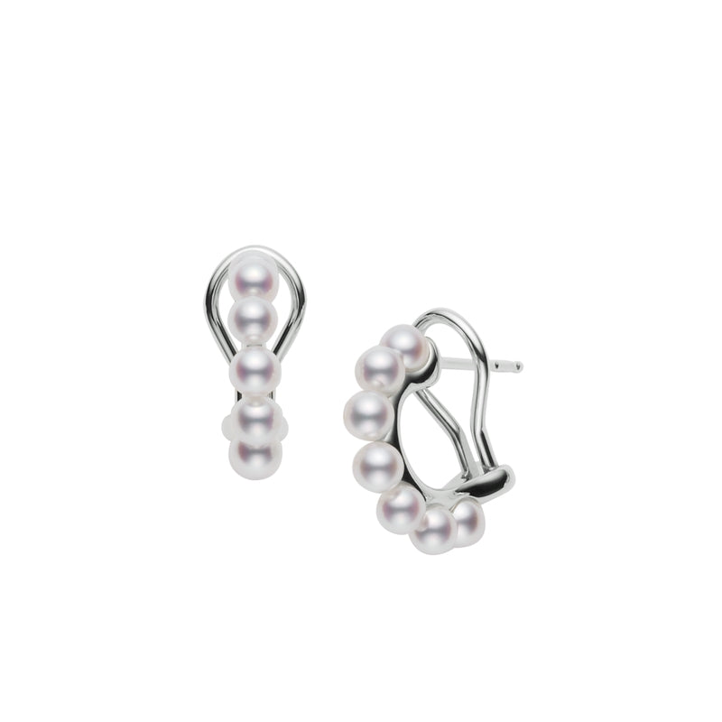 Carave Paris Pearl Open Hoop Earrings