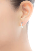 Carave Paris Pearl Open Hoop Earrings