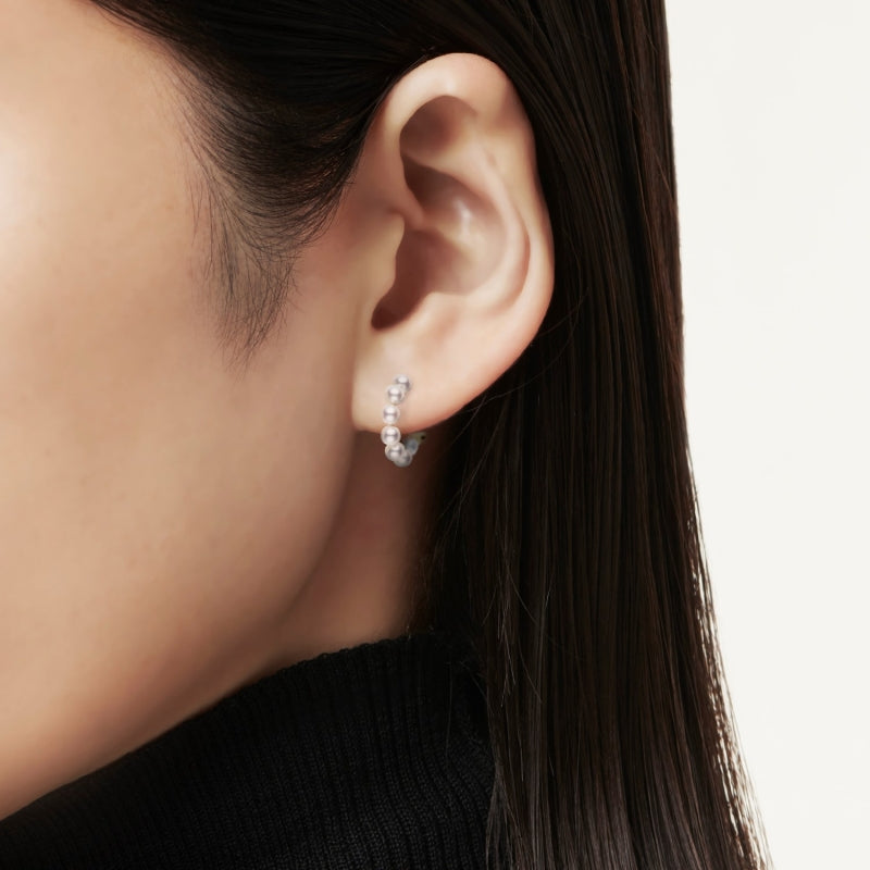 Carave Paris Pearl Open Hoop Earrings