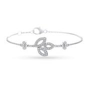 Carave Paris Lily Floral Diamond Bracelet