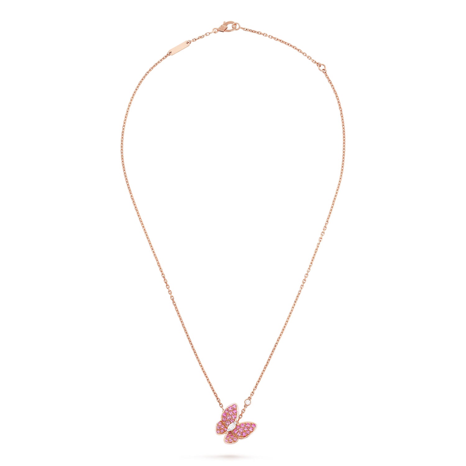 Carave Paris Pink Butterfly Necklace