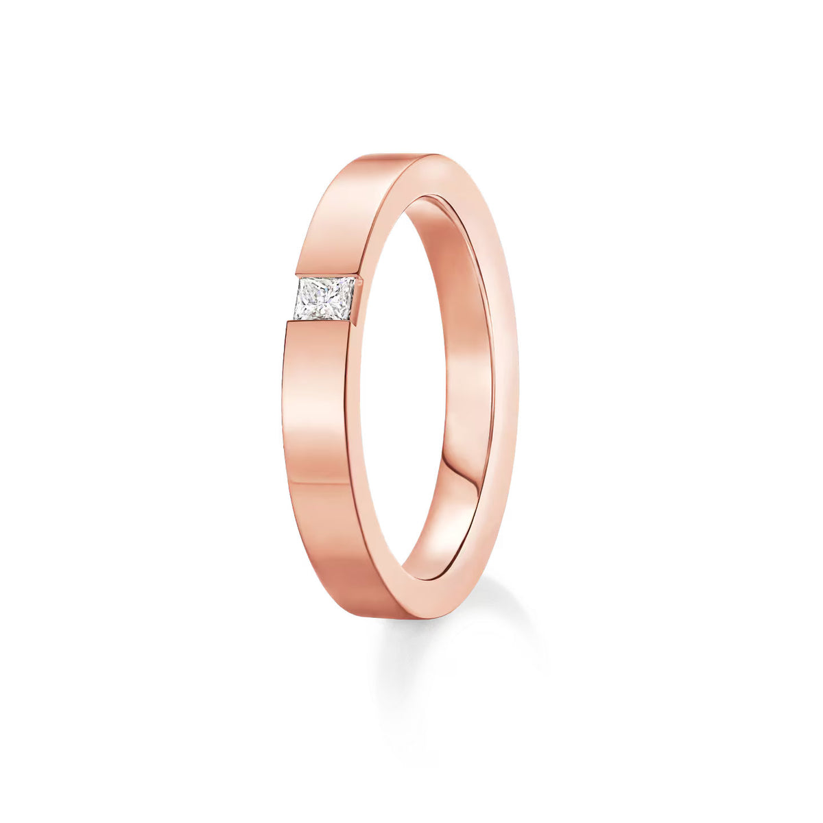 Carave Paris Princess Cut Single Diamond Wedding Band
