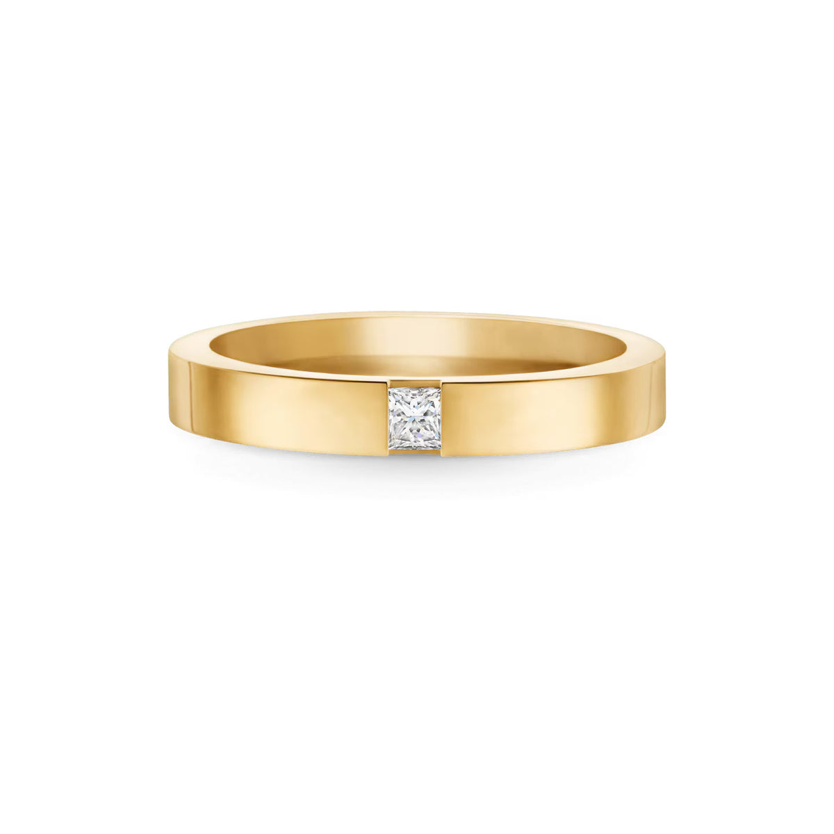 Carave Paris Princess Cut Single Diamond Wedding Band