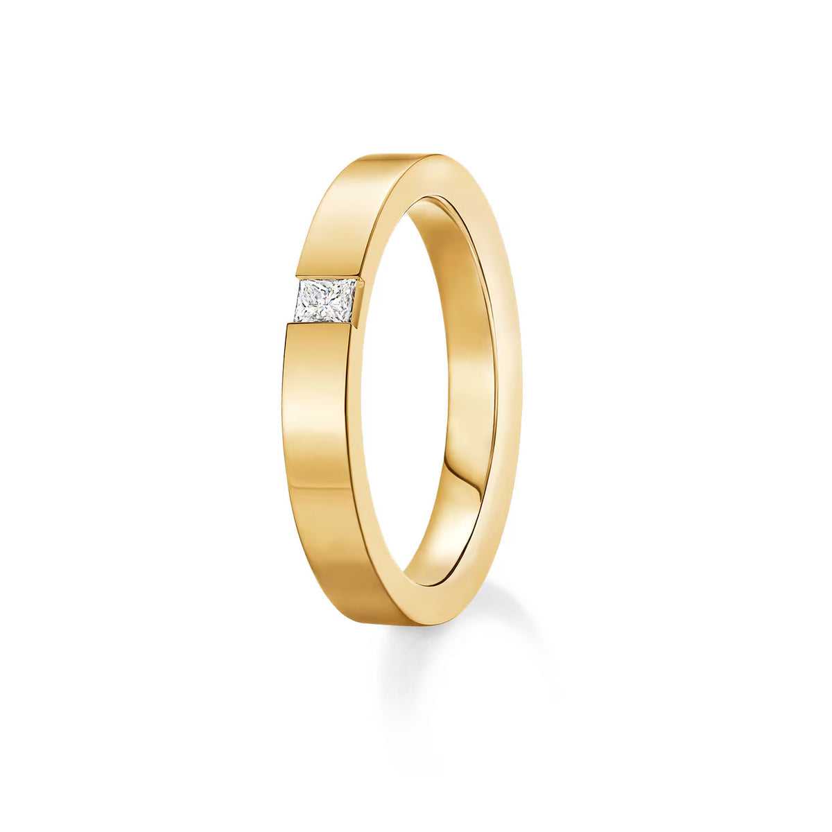 Carave Paris Princess Cut Single Diamond Wedding Band