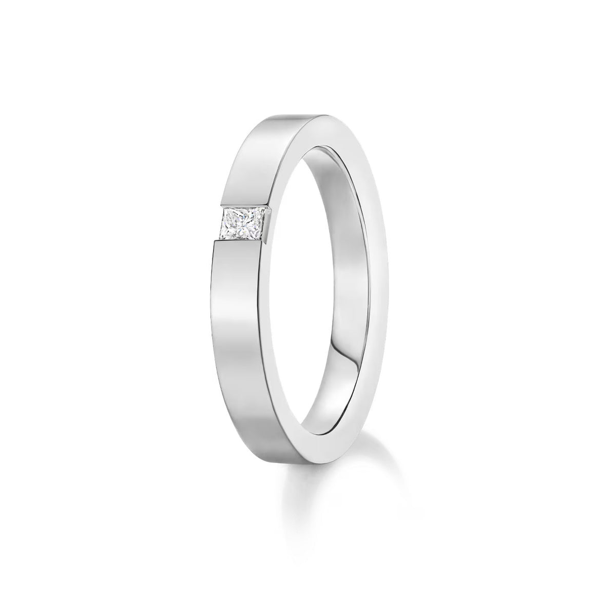 Carave Paris Princess Cut Single Diamond Wedding Band