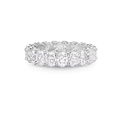 Carave Paris Prong Set Oval Diamond Eternity Wedding Band