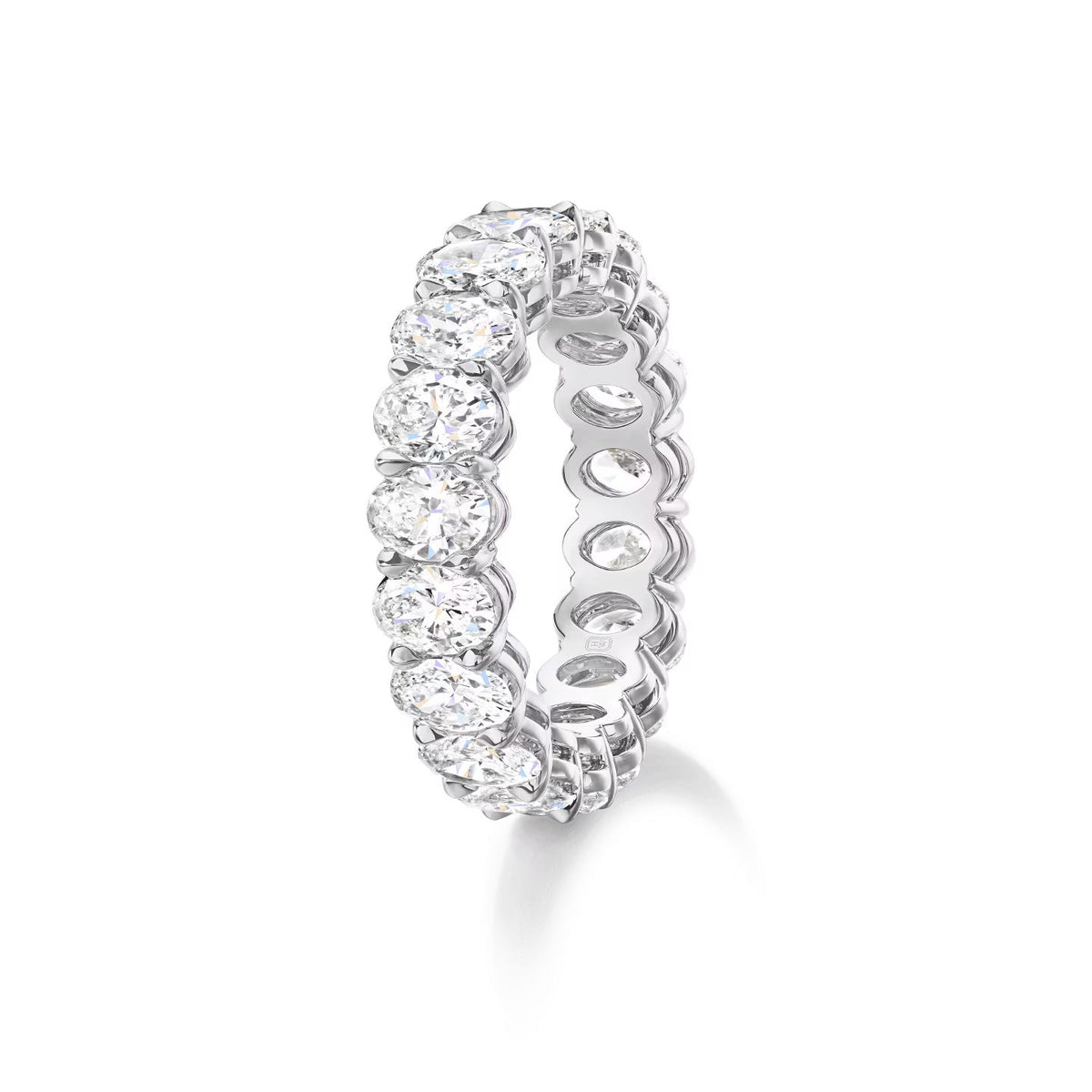 Carave Paris Prong Set Oval Diamond Eternity Wedding Band