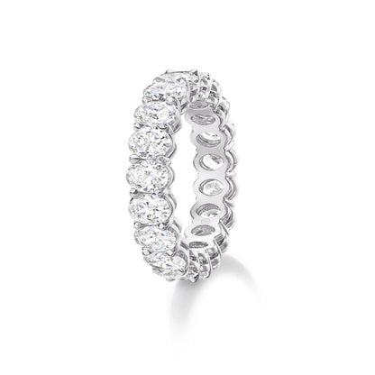 Carave Paris Prong Set Oval Diamond Eternity Wedding Band