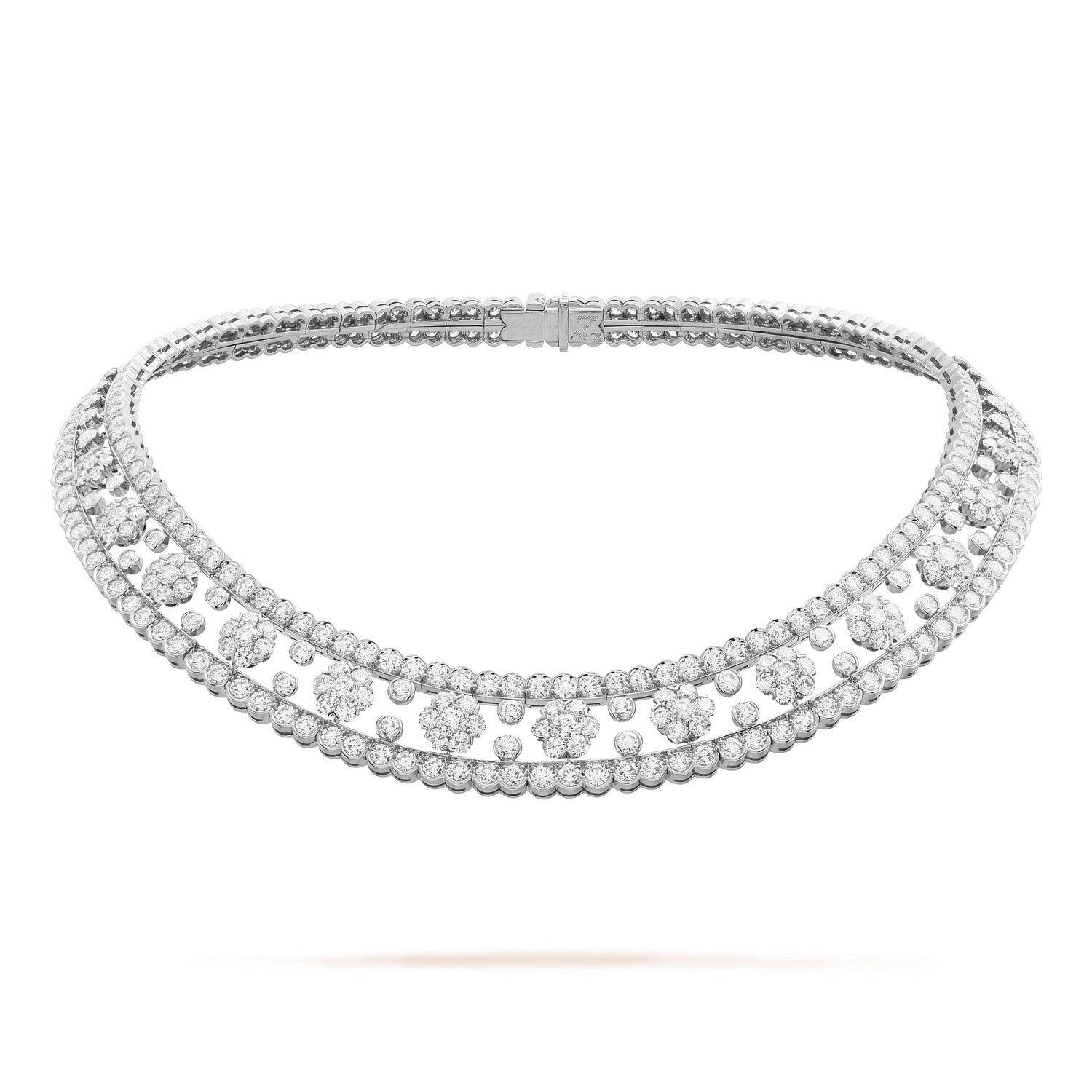 Carave Paris Radiant Floral Diamond Collar Necklace