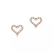 Carave Paris Radiant Heart Stud Earrings