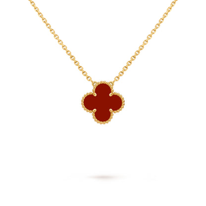Carave Paris Red Clover Pendant Necklace