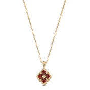 Carave Paris Red Floral Pendant Necklace