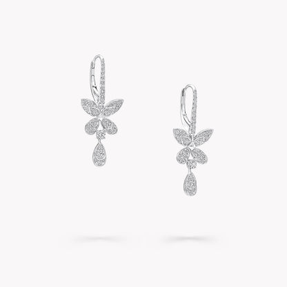Carave Paris Rose Gold Butterfly Drop Earrings