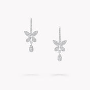 Carave Paris Rose Gold Butterfly Drop Earrings