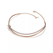 Carave Paris Pavé Knot Collar Necklace in Gold