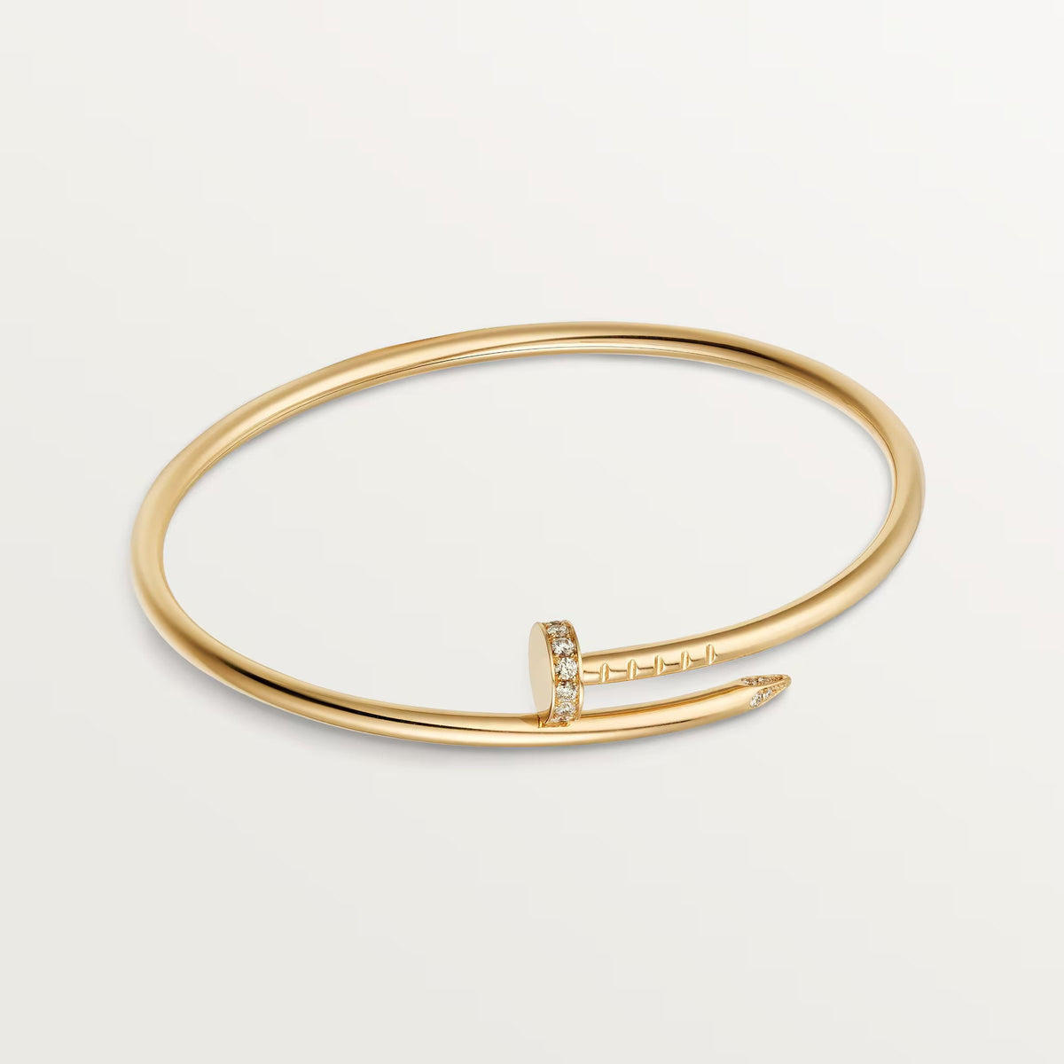 Carave Paris Rose Gold Pavé Nail Wrap Bangle Bracelet