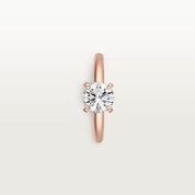 Carave Paris Rose Gold Round Solitaire Ring