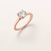 Carave Paris Rose Gold Round Solitaire Ring