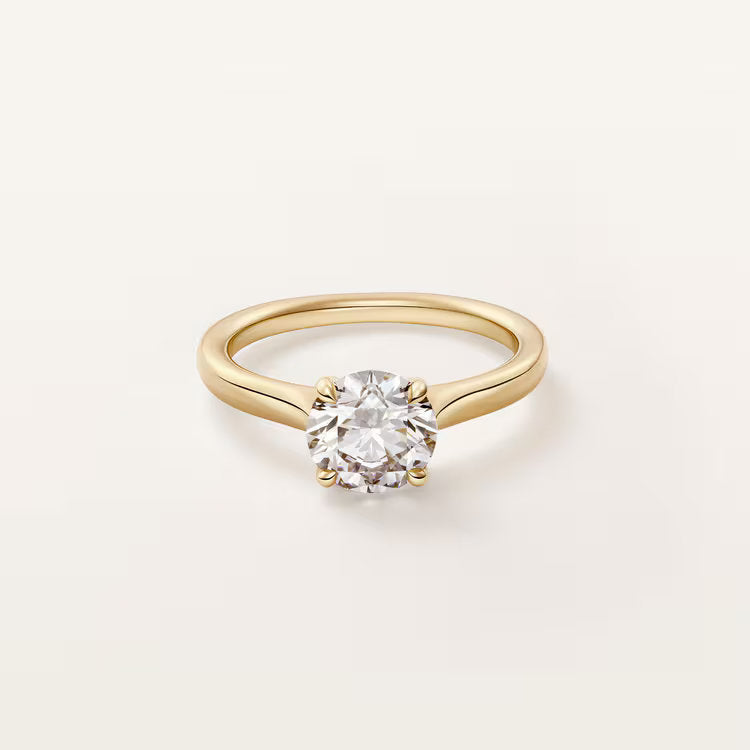 Carave Paris Rose Gold Round Solitaire Ring