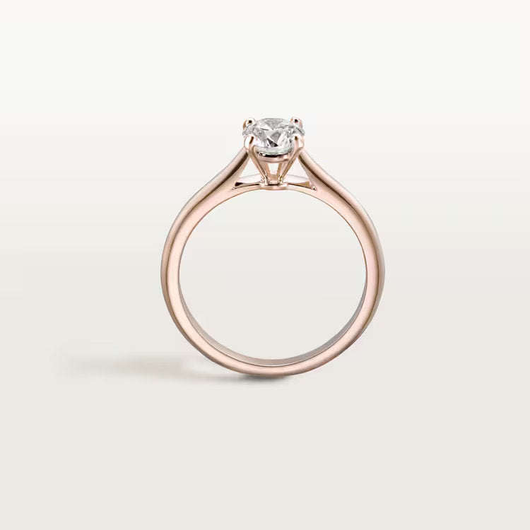 Carave Paris Rose Gold Round Solitaire Ring