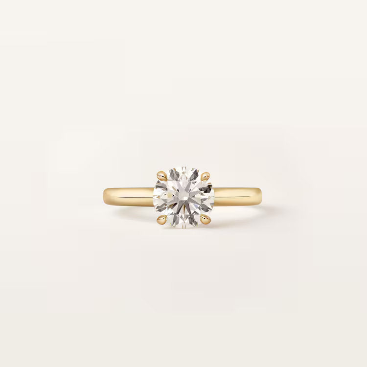 Carave Paris Rose Gold Round Solitaire Ring
