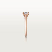 Carave Paris Rose Gold Round Solitaire Ring