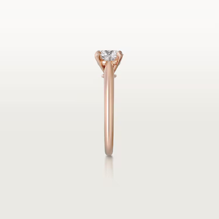 Carave Paris Rose Gold Round Solitaire Ring