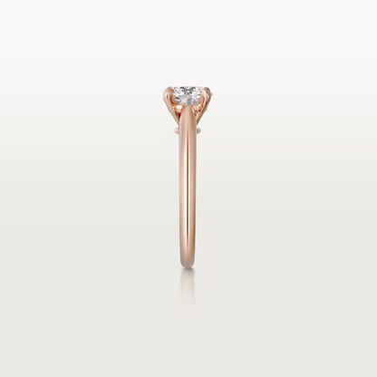 Carave Paris Rose Gold Round Solitaire Ring