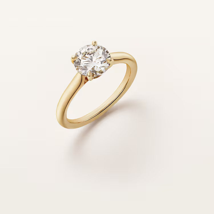 Carave Paris Rose Gold Round Solitaire Ring