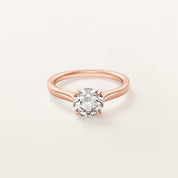 Carave Paris Rose Gold Round Solitaire Ring