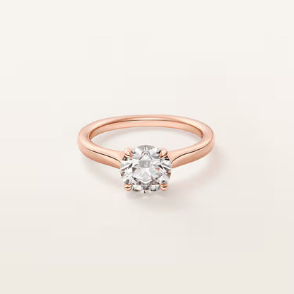 Carave Paris Rose Gold Round Solitaire Ring