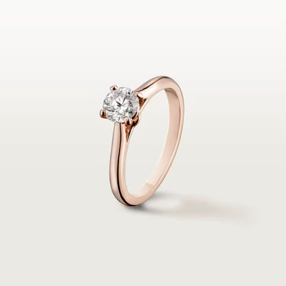 Carave Paris Rose Gold Round Solitaire Ring