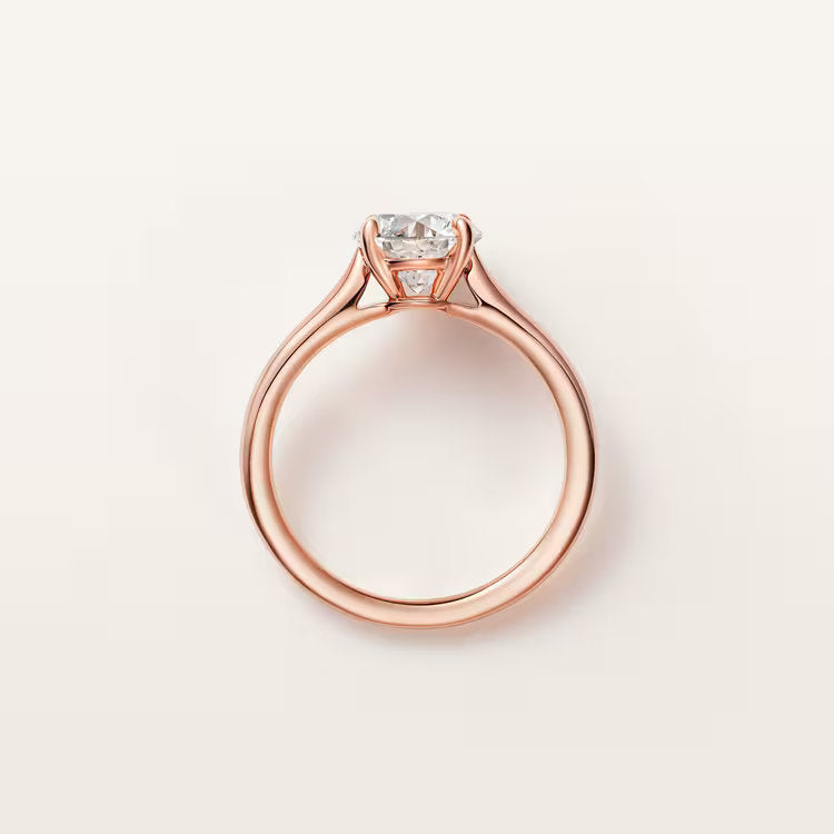 Carave Paris Rose Gold Round Solitaire Ring