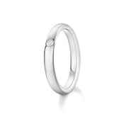 Carave Paris Round Brilliant Single Diamond Wedding Band