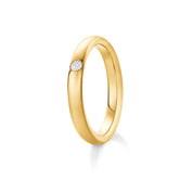 Carave Paris Round Brilliant Single Diamond Wedding Band