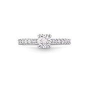 Carave Paris Solitaire Round Brilliant Diamond Engagement Ring