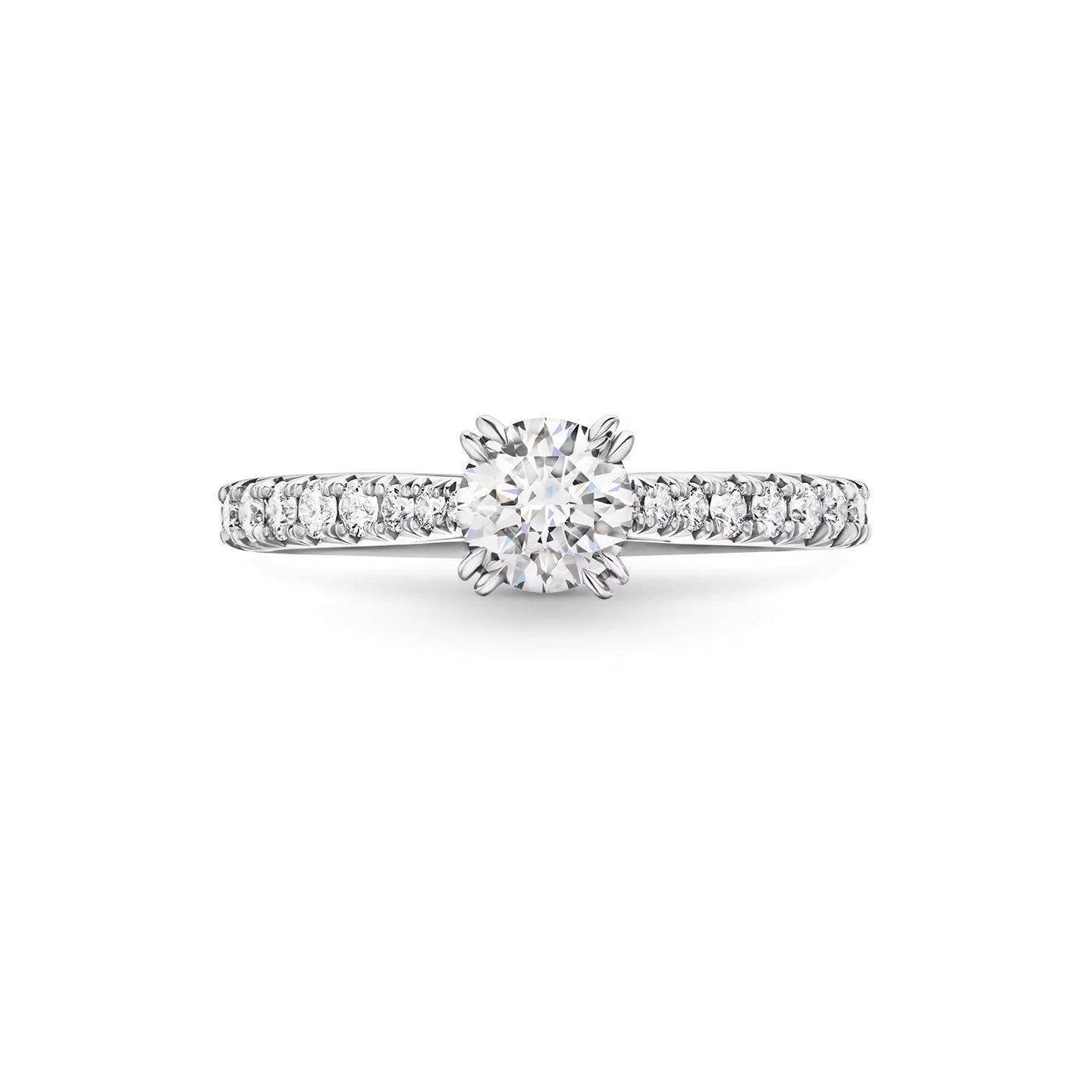 Carave Paris Solitaire Round Brilliant Diamond Engagement Ring