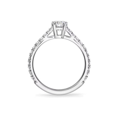 Carave Paris Solitaire Round Brilliant Diamond Engagement Ring