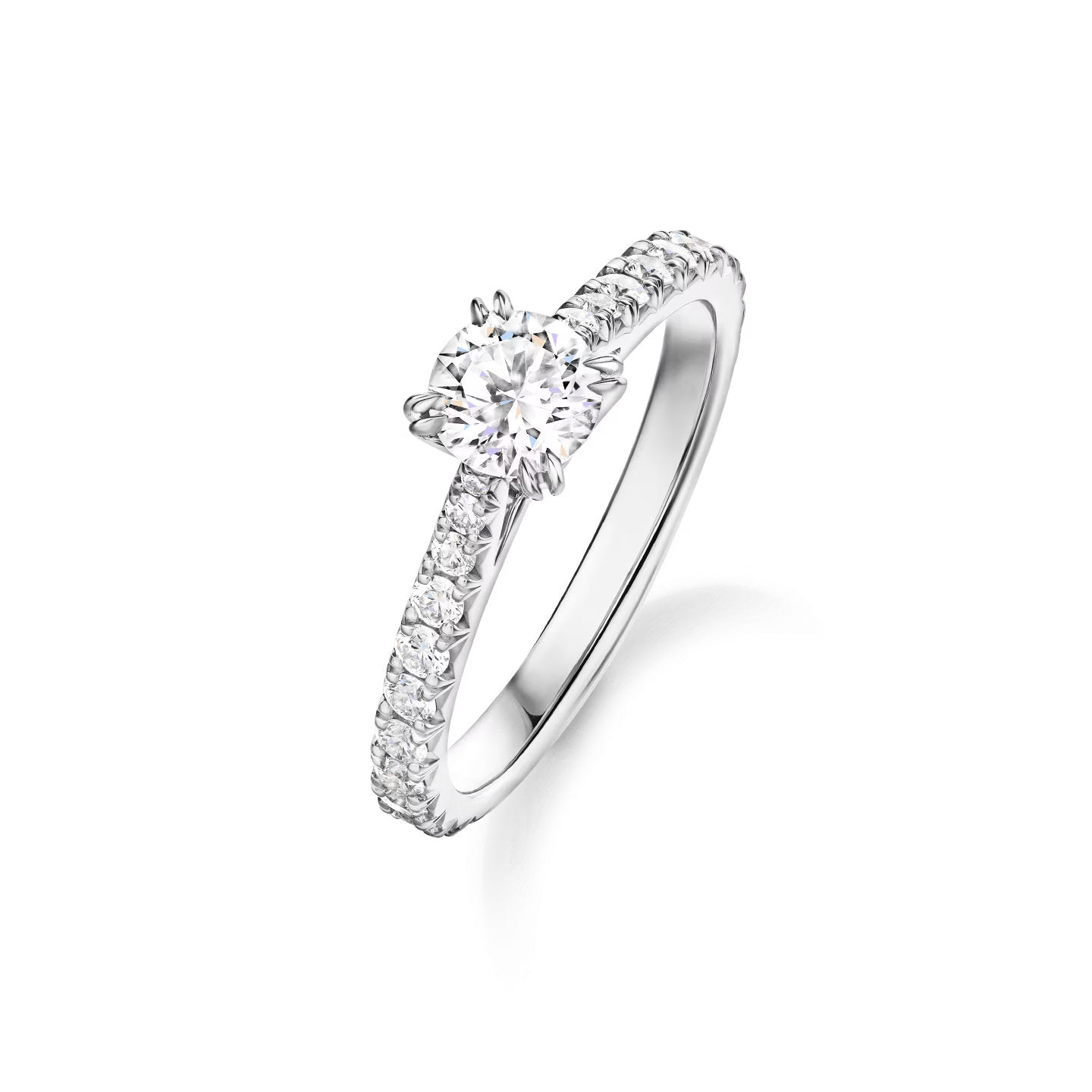Carave Paris Solitaire Round Brilliant Diamond Engagement Ring