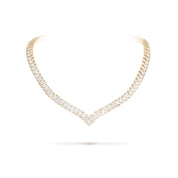Carave Paris Royal V Diamond Tennis Necklace