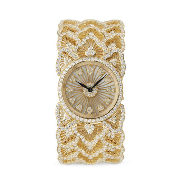Carave Paris Royale Filigree Diamond Watch in Yellow Gold