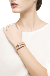 Carave Paris Rubellite Pavé Serpente Wrap Bracelet