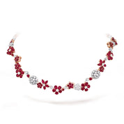 Carave Paris Ruby Bloom Floral Necklace
