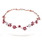 Carave Paris Ruby Bloom Floral Necklace